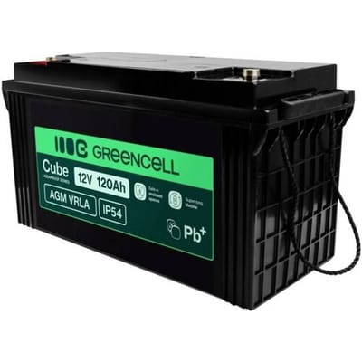 Loodaccu Green Cell GC-AGM12V120AH-J Loodvlies (AGM) 120 Ah 12 V 1 stuk(s)