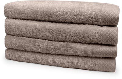 Eleganzzz Handdoeken Set - Set van 4 - Handdoek 50x100cm - 420 gr/m2 - 100% Katoen - taupe