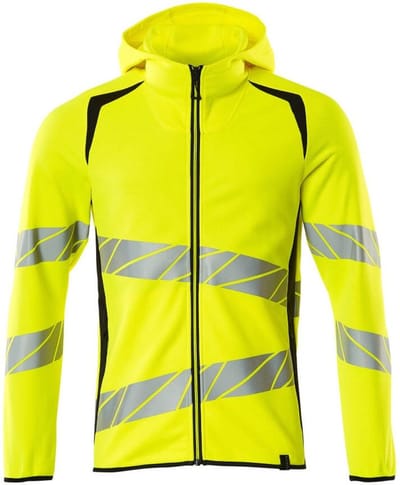Mascot Accelerate Safe Capuchontrui met rits 19284-781 - hi-vis geel/donkermarine - 2XL