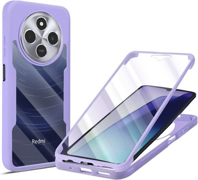 Hoesje geschikt voor Xiaomi Redmi 14C / Xiaomi Poco C75 - Techsuit ColorVerse 360 Case met Screenprotector - Paars