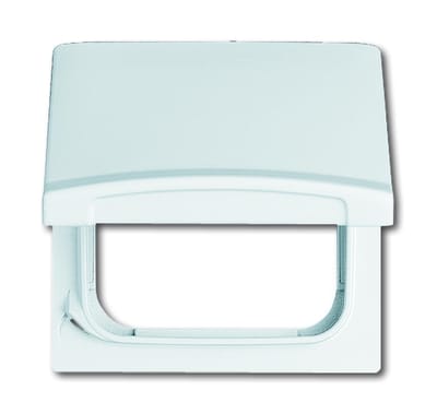 ABB Busch-Jaeger Adapterplaat Met Afdekking IP44 Alpin Wit - 2CKA001710A1860 - E3FJ9