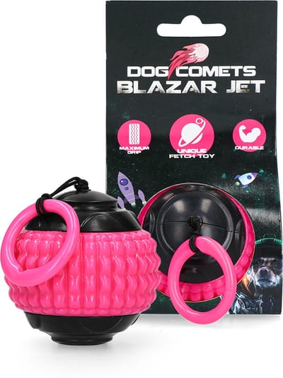 Dog Comets Blazar Jet - Hondenspeelgoed - Hondenbal - Kunststof - Ø 5 cm - Roze