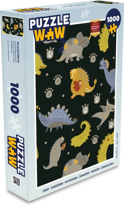 Puzzel Dino - Kinderen - Patronen - Jongens - Meisjes - Dinosaurus - Legpuzzel - Puzzel 1000 stukjes volwassenen