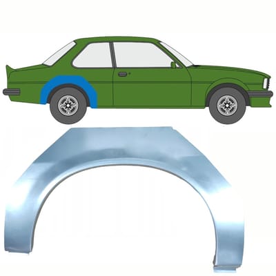 Reparatiepaneel achterspatbord voor Opel Ascona B 1975-1981 / Rechts