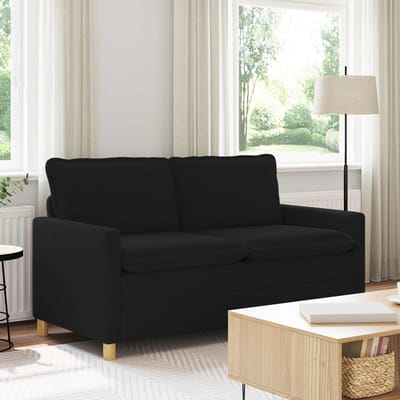 vidaXL - Bank - Zwart - 156 - x - 81 - x - 87,5 - cm - Stof