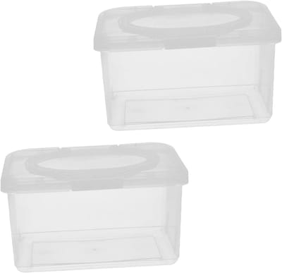 Reinigingshanddoek Houder - Babydoekjes Dispenser - Baby Verzorging - Navulbaar Ontwerp - 1850 ml Volume - Transparant