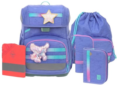 Lässig schooltas regenhoes Light Unique School Set 7-delig Cloud lilac paars