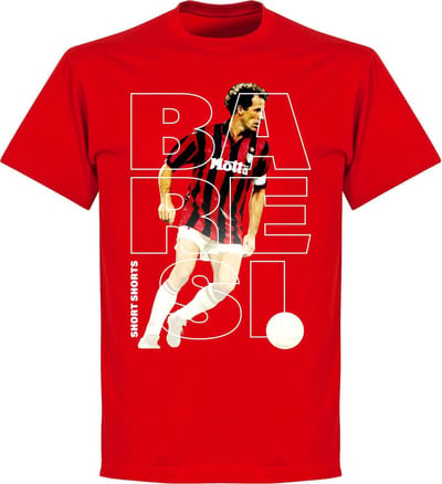 Baresi Short Shorts T-shirt - Rood - S