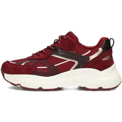 POSH by Poelman Ayoki Dames Sneakers - Bordeaux met combinatie
