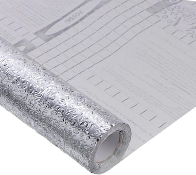 Werkbladen - Contactpapier Keukenfolie - Keuken Beschermen - Olie Waterdicht - 80 x 100 cm - Zilverkleurig