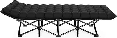 Vouwbed met Matras - Campingbed Kampbed - Logeren en Ontspannen - Verwijderbaar Huidvriendelijk Pad - 176x66x47 cm - Niet gespecificeerd