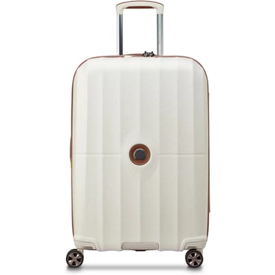 Delsey Carrousel 2 Reiskoffer 67 cm Expandable – 69L – 4 kg – Polycarbonaat – TSA Slot – Zip SECURITECH® 2 – 5 Jaar Garantie - Off White