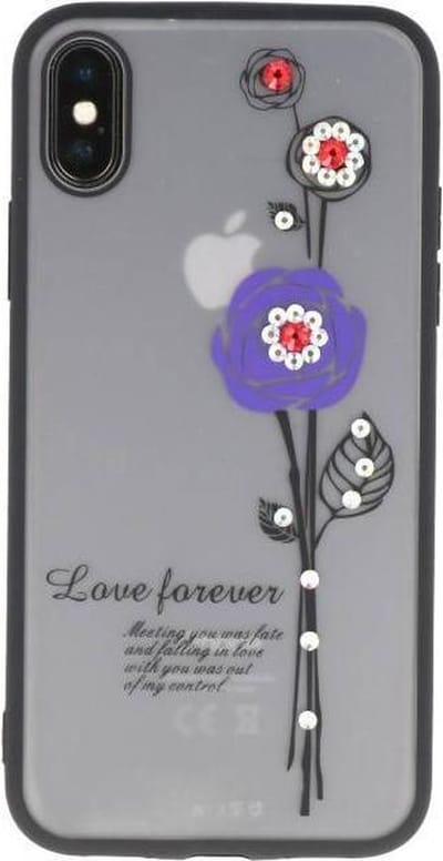 Love forever hoesjes cases Geschikt voor iPhone X paars