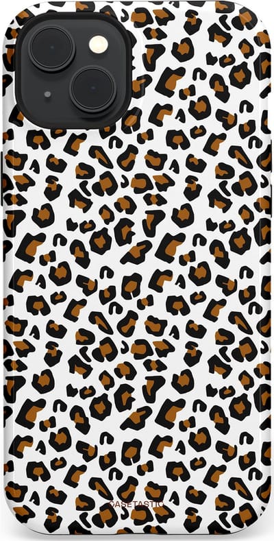 Casetastic Hoesje Geschikt voor Apple iPhone 15 Plus Magsafe - Stijlvolle Beschermende Duo-layer Case - Panter abstractie