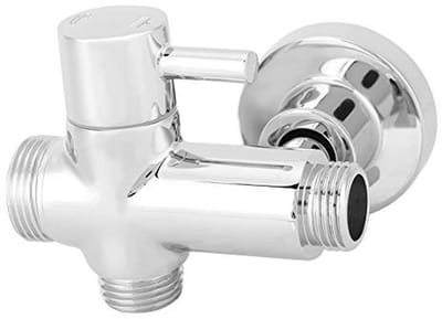 Dailygoods - Muur Gemonteerde Douche Ventiel - Ronde Koperen Adapter - 3-Weg Splitter - Gegalvaniseerd Krasbestendig - Badkamer Accessoires
