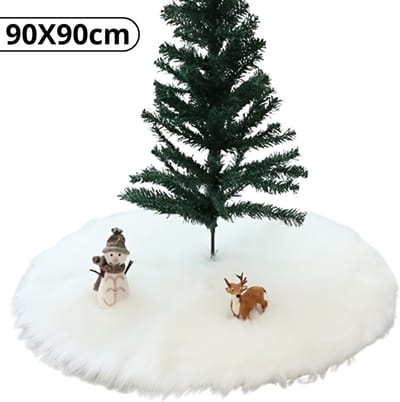 Nivard Kerstboom Mand - Kerstboomrok Voor Kunstboom - Kerstboomrok - Kerstboomkleed - Kerstkleed - Kerstboomring - Kerstrok - Kerstboomdeken - Rond 90cm