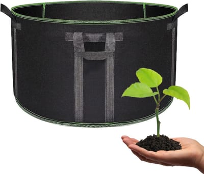 Plantenzak Vilt - Kweekzak Aardappelzak - Groenten Telens - Ademend Wortelsysteem - 75 x 40 cm - Grijs