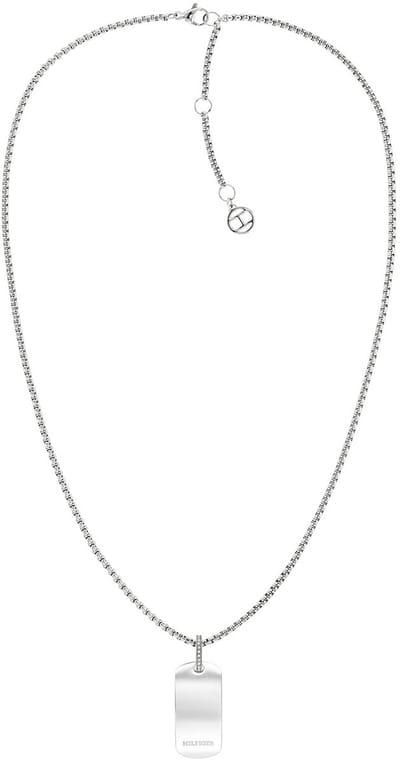 Tommy Hilfiger TJ2780861 Dames Ketting - Collier - Sieraad - Schakelketting - Staal - Zilverkleurig - Venetiaans - 50 cm lang