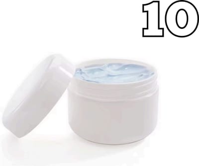 Reispotjes Hervulbaar Klein - 10 Gram - Creme Potjes met Deksel Leeg - Cosmetica Potjes - 10 Stuks - Zalfpotjes met Deksel