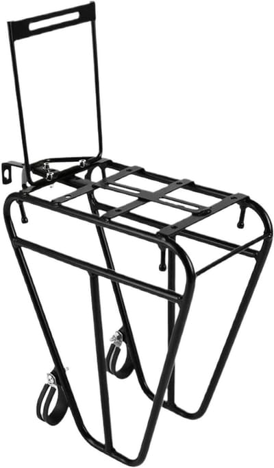 Fietsendrager Achter - Bagagedrager Fiets - Fietsuitrusting Transport - Stevige Stalen Constructie - 30x27.4x14cm - Zwart