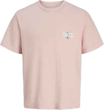 Jack & Jones T-shirt Jormontauk Multicolor Graphic Tee C 12290891 Peach Melba Mannen Maat - XXL