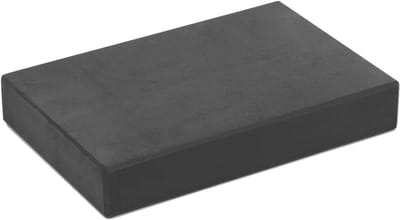 Zitblok - Pilates blok - Yoga houdingen - Afgeschuinde randen - 32 x 25 cm - Grafietgrijs