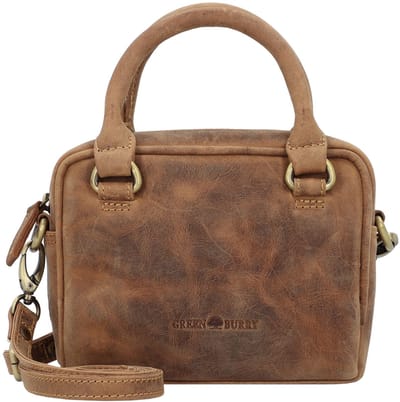GREENBURRY schoudertas handtas Vintage Mini Crossbody Bag Brown bruine