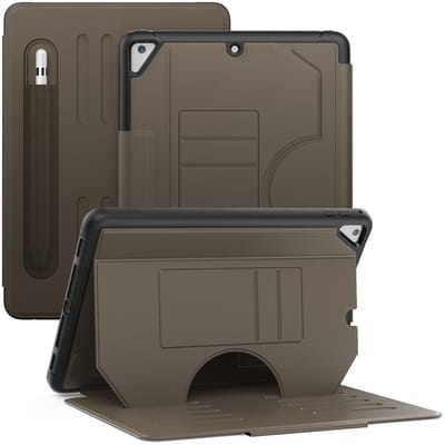 Solidenz Magnetische hoes geschikt voor iPad 2018 / iPad 2017 / Air 2 - 9.7 inch - Bruin