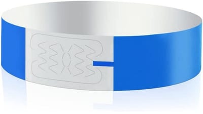 longziming -Polssbandjes - Toegangsarmbanden - Evenementenbandjes - Waterbestendig Design - Scheurvaste Sluiting - Synthetisch Papier - Blauwe Kleur - Snelle Identificatie - 100 Stuks