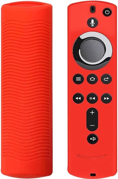 SnelShoppen - Remote Control Cover voor Fire TV Stick 4K, Siliconen Beschermhoes, Antislip, Flexibel en Elastisch, Perfect voor TV Accessoires