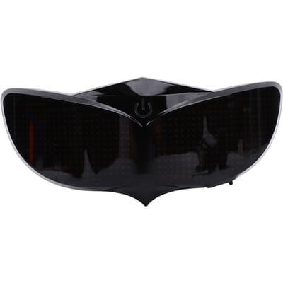 Intelligente Helm LED Waarschuwingslicht Leuk Scherm Weergave Helm Nacht Rijlicht Voor Fiets Motor