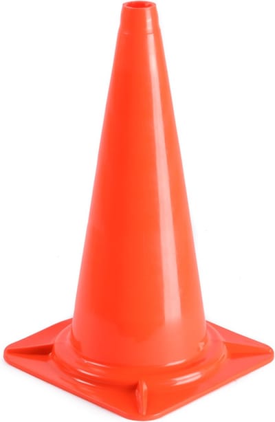 Rubbermagazijn - Verkeerskegels - Per 2 stuks - 50cm hoog - Oranje