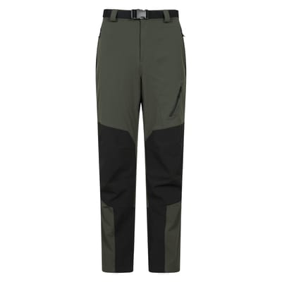 Mountain Warehouse Heren Forest Fleece gevoerde normale winterbroek (Groen)
