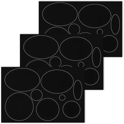 Waterdichte reparatietape voor jassen, tenten en tassen - Zelfklevende nylon patch voor pufferjacks en kleding - 3 stuks zwart