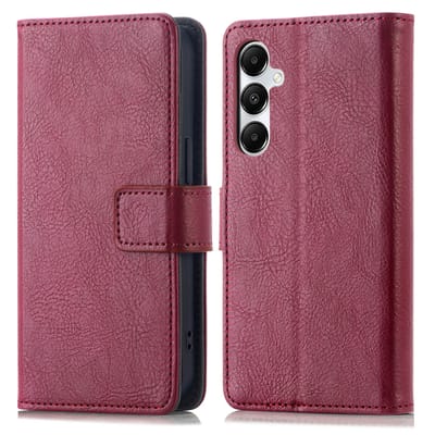 imoshion Hoesje - Geschikt voor Samsung Galaxy A55 (5G) - Luxe Bookcase - Bordeaux