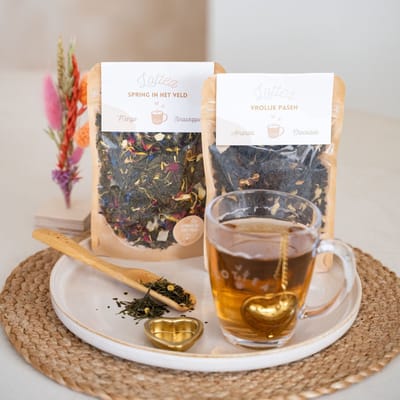 Lottea Giftset Speciaal ´Vrolijk Pasen´ - thee cadeau, theepakket, paas cadeau, cadeau pasen, paascadeau, cadeau voor pasen