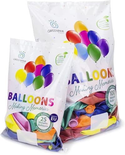 SnelShoppen - Premium Feestballonnen 100% Natuurlijke Latex Multi-kleur Pakketten van 25, 50 of 100 Stuks - Perfect voor Verjaardagsfeesten, Bruilofte