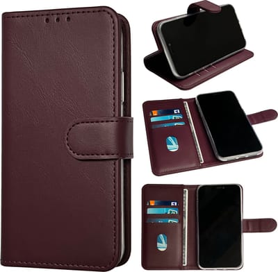 Casemania Hoesje Geschikt voor Samsung Galaxy A55 - Bordeaux - Portemonnee Book Case - Pasjeshouder en Magneetlipje