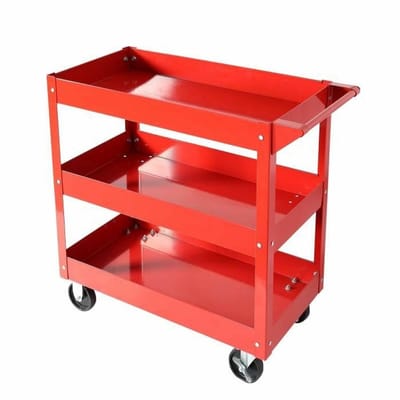 Werkplaatswagen met 3 bakken - DOMAC - Bewaar uw gereedschap gemakkelijk en vind ze vooral gemakkelijk terug! Ideaal voor particulieren
