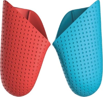 New Age Devi - Anti-slip controller - Anti-slip grip voor Controller - Geschikt voor Nintendo Switch Pro - Anti-slip Handgrip controller - Handgreep controller - Blauw Rood