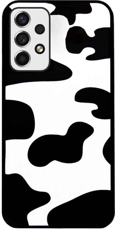 ADEL Siliconen Back Cover Softcase Hoesje Geschikt voor Samsung Galaxy A73 - Koeienhuid
