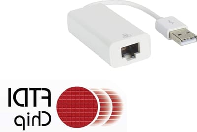 USB naar RS422 RS485 converter - Seriële adapter FTDI - Industriële communicatie - RJ45 connector - 1.2 km afstand - Grijs