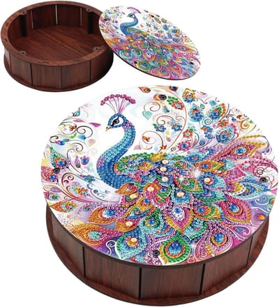 Diamant Schilderij Doos - Houten Opbergdoos - Knutselen en Organiseren - Compleet Doe-Het-Zelf - 198 x 57 cm - Pauw Design