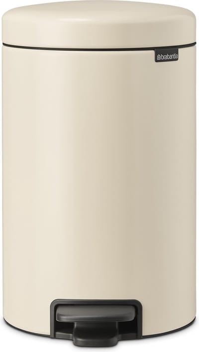 Brabantia Pedaalemmer Newicon - Staal - Soft Beige - 25,1x33,8x41,1cm - 12l