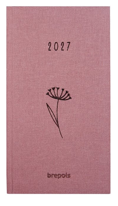Brepols agenda 2027 - INTERPLAN [0.736] - AURELIA - Zakagenda - 1 week op 2 pagina's - Weekoverzicht - Roze - 9 x 16 cm