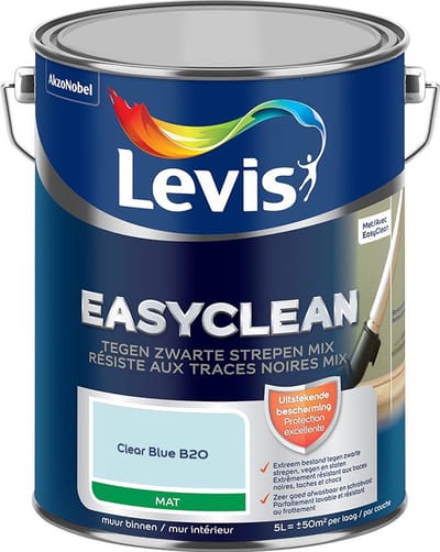 Levis - Easyclean Tegen Zwarte Strepen Mix - Clear Blue B20 - Mengverf - 5 L