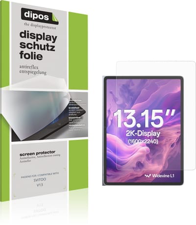 dipos – 2x Matte Beschermfolie geschikt voor SVITOO V13 | Krasbestendige & antireflecterende Screenprotector Ultra-Thin