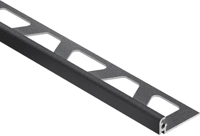Schlüter Jolly TSDA tegelprofiel structuur aluminium donker antraciet 10 mm x 300 cm