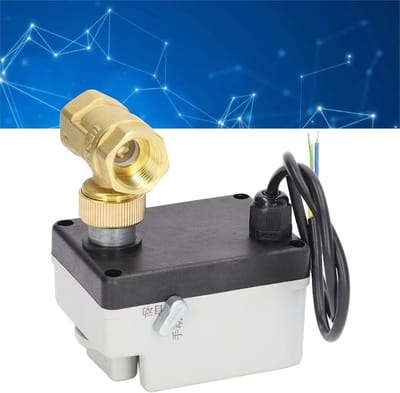 Gemotoriseerde Kogelkraan - Automatische Klep - Industriële Toepassing - Normaal Gesloten - 2 Inch - Zilver
