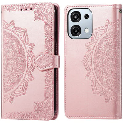 imoshion Hoesje - Geschikt voor Oppo A6 Pro (5G) - Mandala Bookcase - Rose Gold